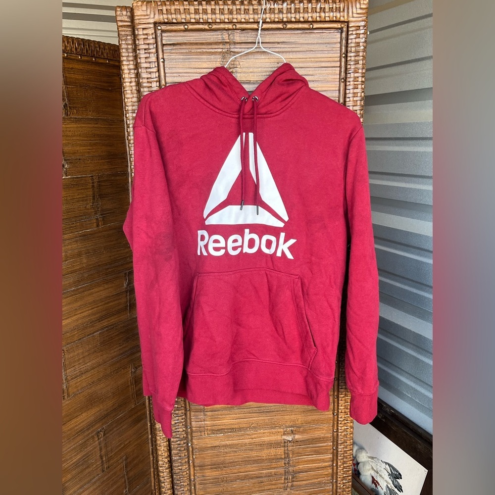 Reebok Men's Classic Delta Logo Hoodie Size M Relaxed Fit